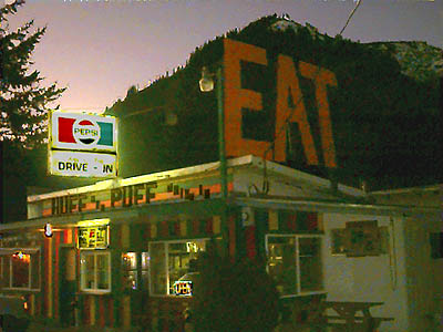 Huff and Puff restaurant, Randle, Lewis County, Washington
