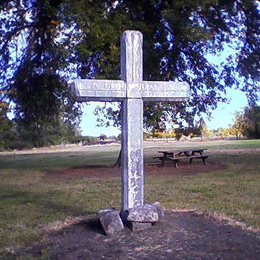 historic cross at St. Joseph Mission Park, Yakima County, Washington