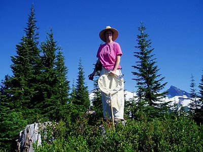 Laurel Ramseyer atop Lookout Mountain, Whatcom County, Washington