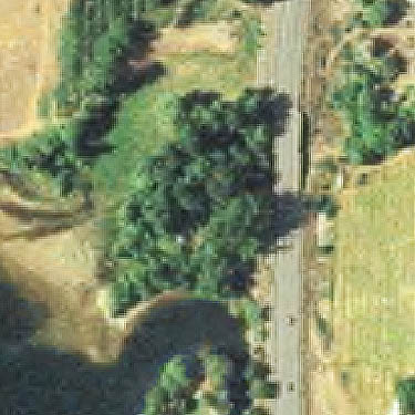 aerial photo (2006) of riparian habitat at Orondo, Washington