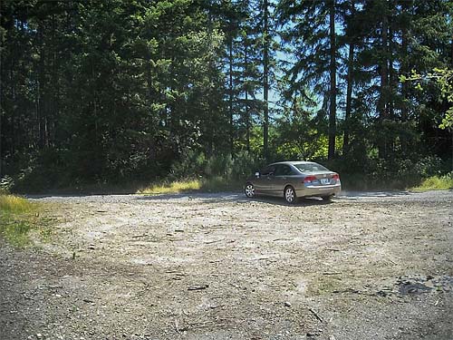 Della Scott's Zipcar departs from Rude Road Property near Poulsbo, Kitsap County, Washington