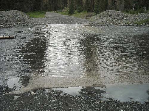 Scatter Creek crossing road to Tucquala Lake, northern Kittitas County, Washington