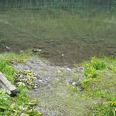 wading spot at Tucquala Lake, north Kittitas County, Washington
