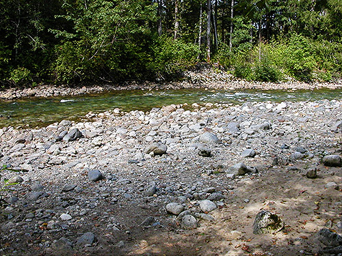 North Fork Sauk River at Bedal Campground, Snohomish County, Washington