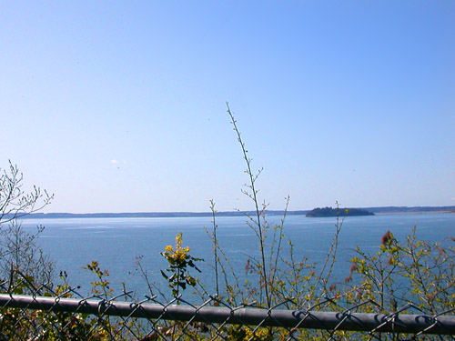 view of Poinell Point from Utsalady Point Park, Camano Island, Washington