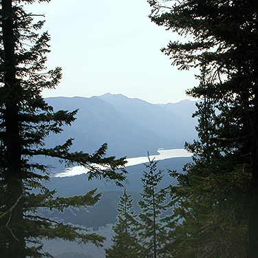 Lake Wenatchee from Entiat Summit Ridge, Chelan County, Washington