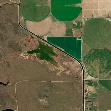 Flat Lake, Washington and vicinity (Grant County 2013 aerial photo)