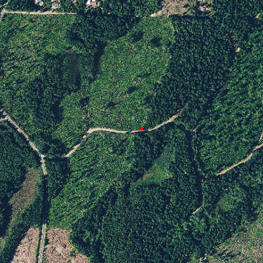 2017 aerial photo of Tin Mine Creek area, Green Mountain State Forest, Kitsap County, Washington