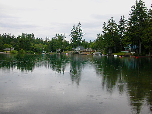 north end of lake from Lost Lake public access, Mason County, Washington