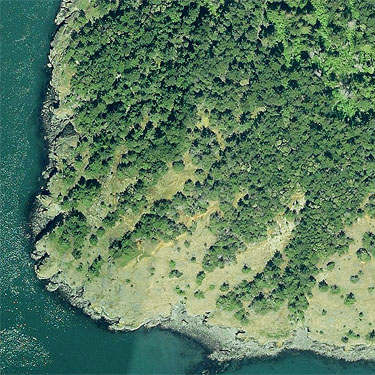 2011 aerial view of Fidalgo Head, west of Anacortes, Washington