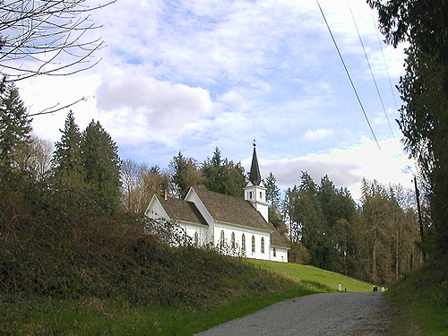 Little White Church on the Hill, near Jackson Gulch mouth, Snohomish County, Washington