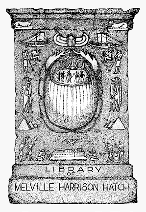 Bookplate of Melville H. Hatch
