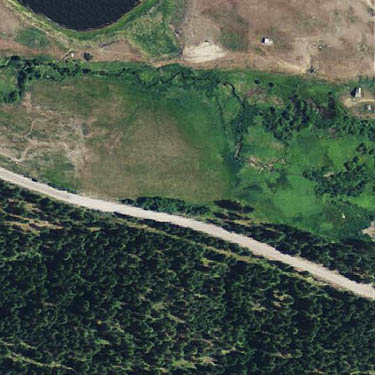 aerial photo of DNR tract in Aeneas Valley, Okanogan County, Washington