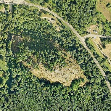 2009 aerial photo of Big Rock, near Mount Vernon, Skagit County, Washngton