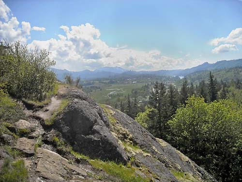 view from Big Rock, E of Mount Vernon, Skagit County, Washington