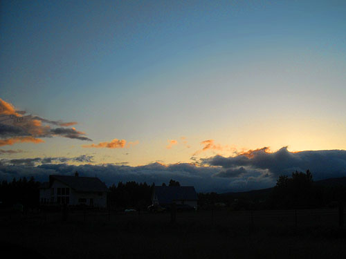sunset near Cle Elum, Washington on 2 June 2012