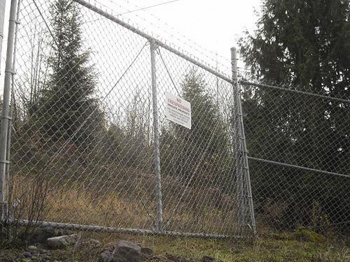 field habitat on wrong side of fence from Electron Park, Electron, Pierce County, Washington