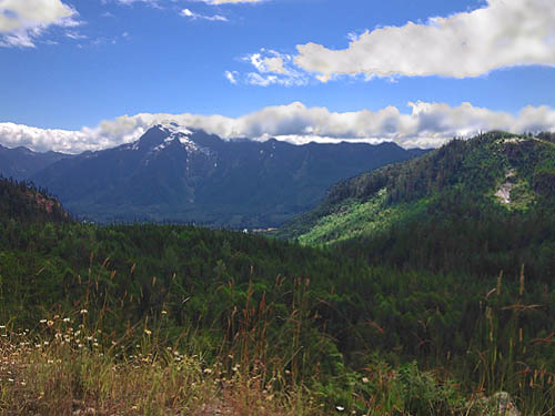Whitehorse Mountain seen from near Segelson Pass, Skagit County, Washington