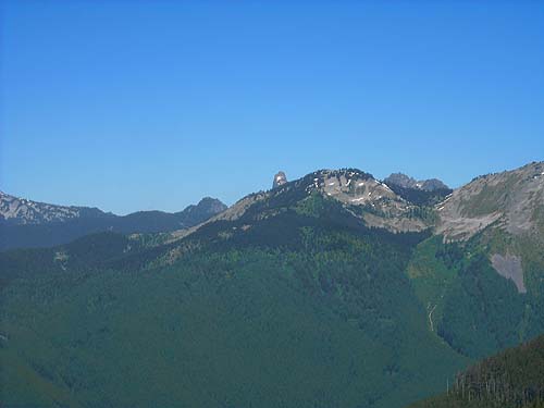 view from ridge above Hansen Creek, east King County, Washington