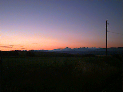 sunset south of Thorp, Kittitas County, Washington