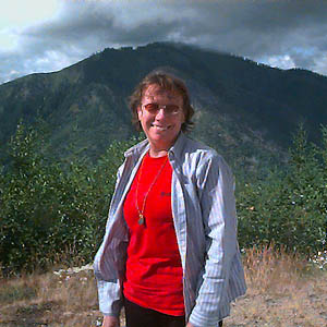 Louise Wynn in 2006 on Johnson Ridge, Snohomish County, Washington