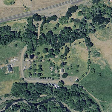 2008 aerial photo of St. Joseph Mission Park, Yakima County, Washington