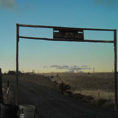 Gateway to Draggin' Ass Ranch, Winchester Road SW of Yakima, WA