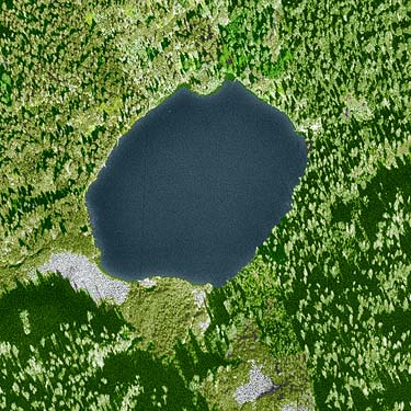 1989 aerial photo of Kelcema Lake, Snohomish County, Washington