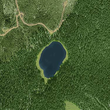 1993 aerial photo of Lonesome Lake, Pierce County, Washington