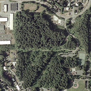 aerial view of Lynndale Park, Lynnwood, Snohomish County, Washington