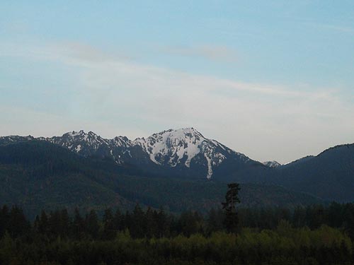 NE Olympic Mountains from near Sequim, 7 May 2012