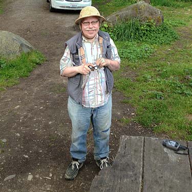 Rod Crawford at Lyre River Campground, Clallam County, Washington