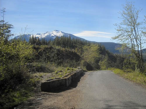 Mount Pilchuck from clearcut on Green Mountain Road, Snohomish County, Washington