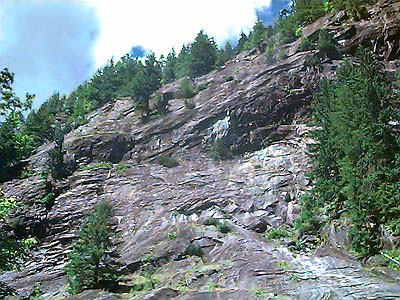 Cliff west of West Fork Miller River, King County, Washington