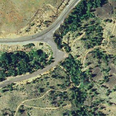 2006 aerial photo of lower Pine Canyon, Douglas County, Washington
