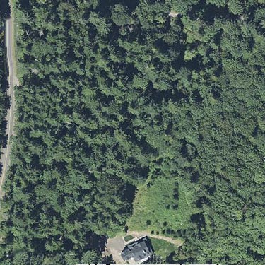 Aerial photo of Quiet Place Park, Kingston, Kitsap County, Washington