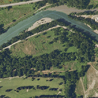 aerial photo, Puyallup Riverwalk Trail, Pierce County, Washington