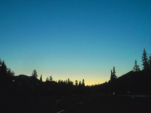 dusk from Interstate 90 near Snoqualmie Pass on 4 June 2011