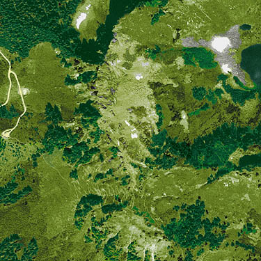 1998 aerial photo of Sauk Mountain, Skagit County, Washington