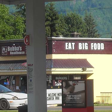 sign on diner or roadhouse in Sultan, Snohomish County, Washington