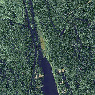 2009 aerial photo, north end of Silent Lake, Jefferson County, Washington
