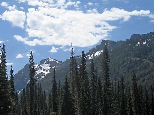 Goat Mountain from Tucquala Lake, north Kittitas County, Washington