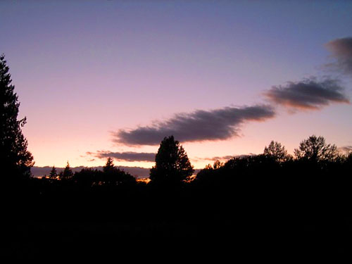 sunset at Tulker, Snohomish County, Washington