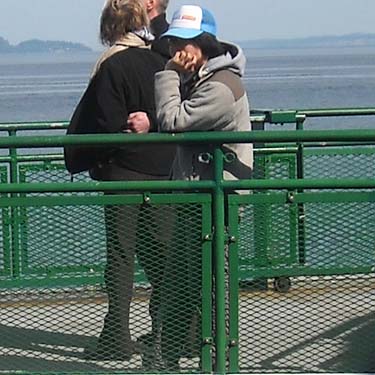 Joy Liu on Edmonds-Kingson Ferry, 7 May 2012