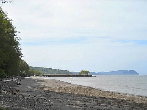 Pillar Point from beach at West Twin River, Clallam County, Washington