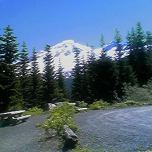 Mount Baker from Baker Vista picnic area, Whatcom County, Washington