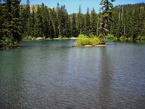 Upper lake at Rock Rabbit Lakes, Kittitas County, Washington