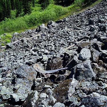 talus boulders, Rock Rabbit Lakes, Kittitas County, Washington