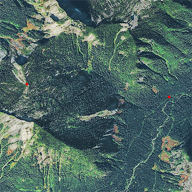 2017 aerial photo of 8 Mile Creek Trail area, Snohomish County, Washington