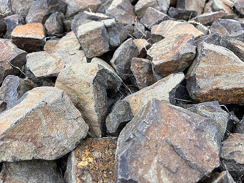 rock-turning area, Apricot Orchard Boat Launch on Columbia River, Douglas County, Washington